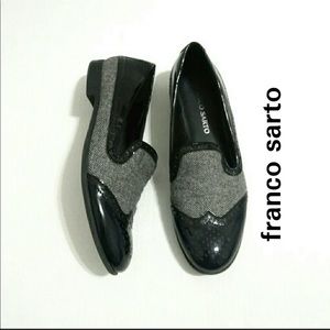 NIB Franco Sarto slip on wingtip oxfords